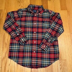 Boys Polo Ralph Lauren button down shirt. Plaid size 6.
